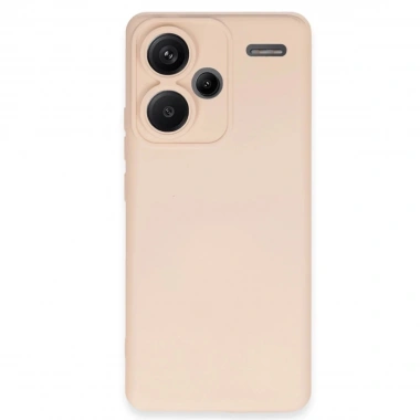 Mey İthalat®   Redmi Note 13 Pro Plus Kılıf Nano içi Kadife Silikon - Pudra