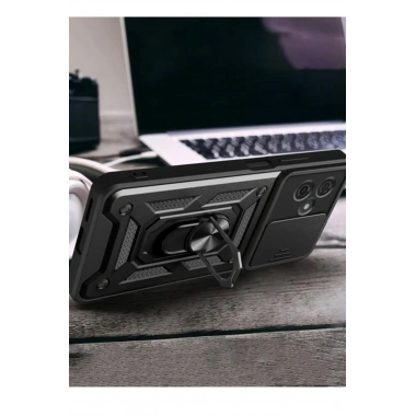 Mey İthalat®   Redmi Note 13 Pro Plus Kılıf Pars Lens Yüzüklü Silikon - Yeşil