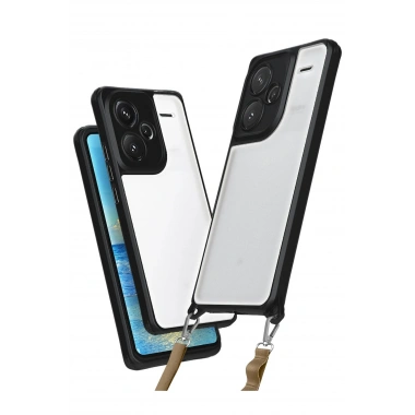 Mey İthalat®   Redmi Note 13 Pro Plus Kılıf Penta Silikon Kılıf - Siyah