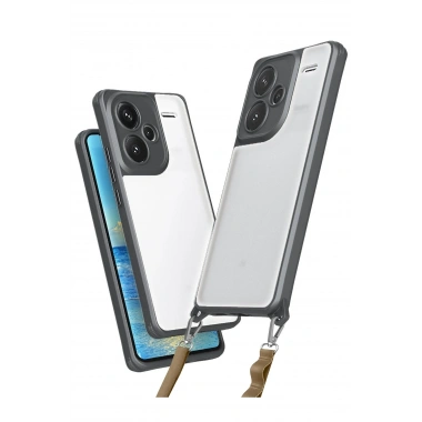 Mey İthalat®   Redmi Note 13 Pro Plus Kılıf Penta Silikon Kılıf - Titan Gri