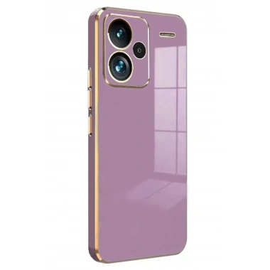 Mey İthalat®   Redmi Note 13 Pro Plus Kılıf Volet Silikon - Mor