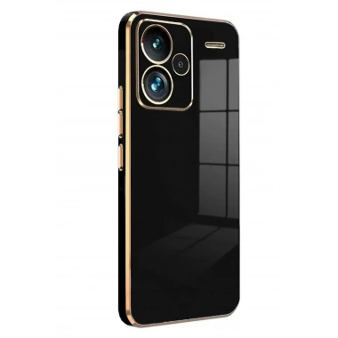 Mey İthalat®   Redmi Note 13 Pro Plus Kılıf Volet Silikon - Siyah