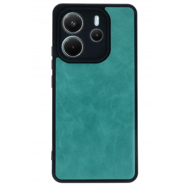 Mey İthalat®   Redmi Note 14 4G Kılıf Aras Deri Kapak - Açık Yeşil