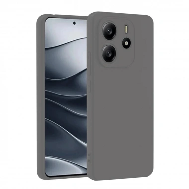 Mey İthalat®   Redmi Note 14 4G Kılıf First Silikon - Gri