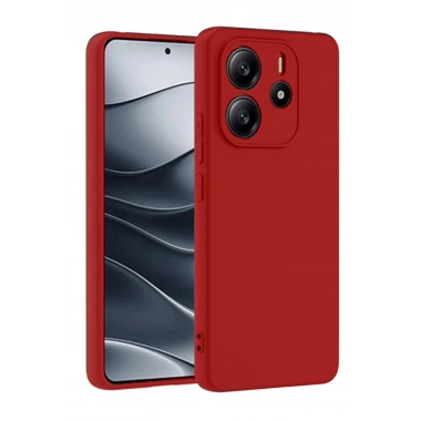 Mey İthalat®   Redmi Note 14 4G Kılıf First Silikon - Kırmızı
