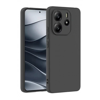 Mey İthalat®   Redmi Note 14 4G Kılıf First Silikon - Siyah