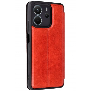 Mey İthalat® Redmi Note 14 4G Kılıf Flip Cover - Kırmızı