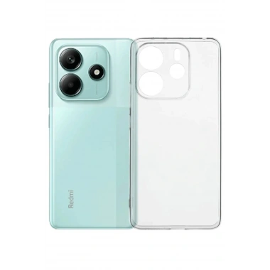 Mey İthalat®   Redmi Note 14 4G Kılıf Lüx Şeffaf Silikon