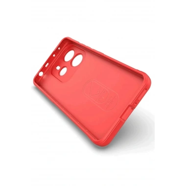 Mey İthalat®   Redmi Note 14 4G Kılıf Optimum Silikon - Kırmızı