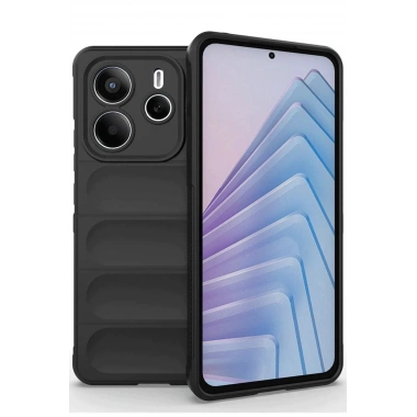 Mey İthalat®   Redmi Note 14 4G Kılıf Optimum Silikon - Siyah