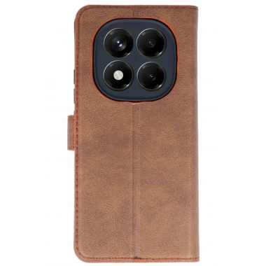 Mey İthalat®   Redmi Note 14 4G Kılıf Trend S Plus Kapaklı Kılıf - Taba