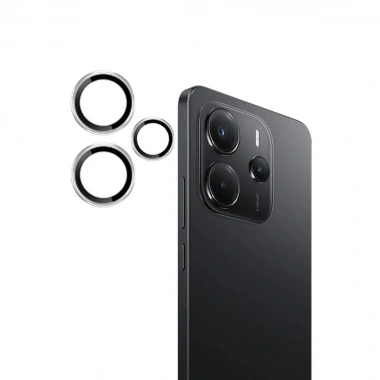 Mey İthalat®   Redmi Note 14 4G PVD Metal Kamera Lens - Gümüş