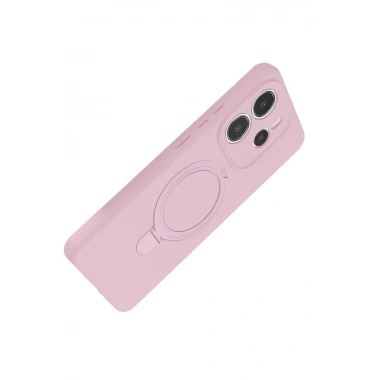 Mey İthalat®   Redmi Note 14 4G Regal Magsafe Standlı Kapak - Açık Pembe
