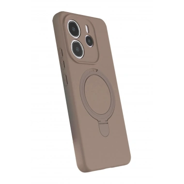 Mey İthalat®   Redmi Note 14 4G Regal Magsafe Standlı Kapak - Çöl Titanyum
