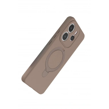 Mey İthalat®   Redmi Note 14 4G Regal Magsafe Standlı Kapak - Çöl Titanyum