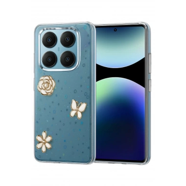 Mey İthalat®   Redmi Note 14 Pro 4G Fiyonk Desenli Kapak - Desen 10