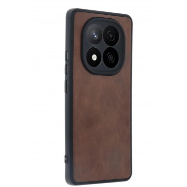 Mey İthalat®   Redmi Note 14 Pro 4G Kılıf Aras Deri Kapak - Taba