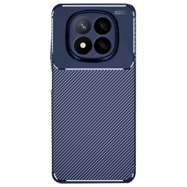 Mey İthalat®   Redmi Note 14 Pro 4G Kılıf Auto Focus Karbon Kapak - Lacivert