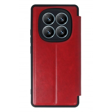 Mey İthalat® Redmi Note 14 Pro 4G Kılıf Flip Cover - Kırmızı