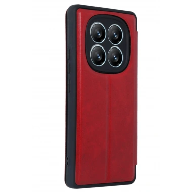 Mey İthalat® Redmi Note 14 Pro 4G Kılıf Flip Cover - Kırmızı