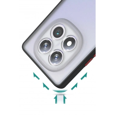 Mey İthalat®   Redmi Note 14 Pro 4G Kılıf Montreal Silikon Kapak - Siyah