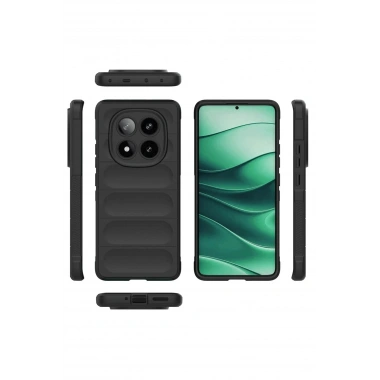 Mey İthalat®   Redmi Note 14 Pro 4G Kılıf Optimum Silikon - Siyah