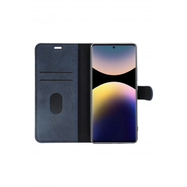 Mey İthalat®   Redmi Note 14 Pro 4G Kılıf Trend S Plus Kapaklı Kılıf - Taba