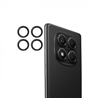 Mey İthalat®   Redmi Note 14 Pro 4G PVD Metal Kamera Lens - Siyah