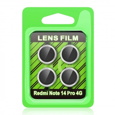 Mey İthalat® Redmi Note 14 Pro 4G Raze Metal Kamera Lens - Gümüş