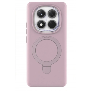 Mey İthalat®   Redmi Note 14 Pro 4G Regal Magsafe Standlı Kapak - Açık Pembe