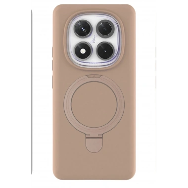 Mey İthalat®   Redmi Note 14 Pro 4G Regal Magsafe Standlı Kapak - Çöl Titanyum