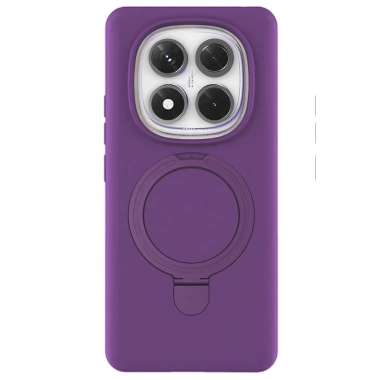 Mey İthalat®   Redmi Note 14 Pro 4G Regal Magsafe Standlı Kapak - Derin Mor
