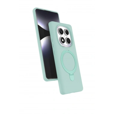Mey İthalat®   Redmi Note 14 Pro 4G Regal Magsafe Standlı Kapak - Su Yeşili