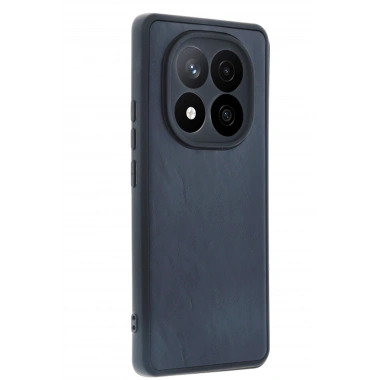 Mey İthalat®   Redmi Note 14 Pro 5G Kılıf Aras Deri Kapak - Lacivert