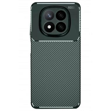 Mey İthalat®   Redmi Note 14 Pro 5G Kılıf Auto Focus Karbon Kapak - Koyu Yeşil
