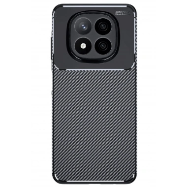 Mey İthalat®   Redmi Note 14 Pro 5G Kılıf Auto Focus Karbon Kapak - Siyah