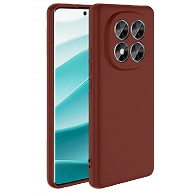Mey İthalat®   Redmi Note 14 Pro 5G Kılıf First Silikon - Bordo