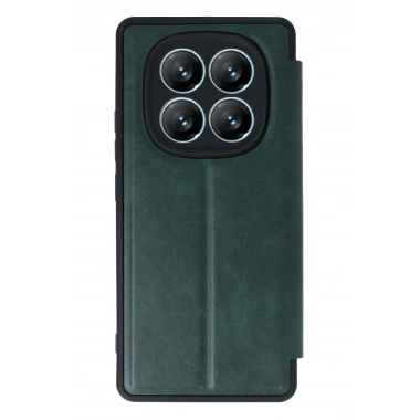 Mey İthalat® Redmi Note 14 Pro 5G Kılıf Flip Cover - Koyu Yeşil