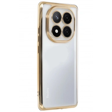 Mey İthalat®   Redmi Note 14 Pro 5G Kılıf  Lensli Silikon - Gold