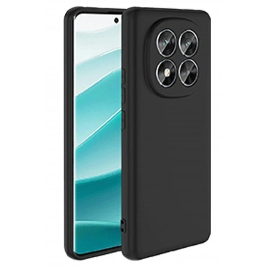 Mey İthalat®   Redmi Note 14 Pro 5G Kılıf Nano içi Kadife Silikon - Siyah