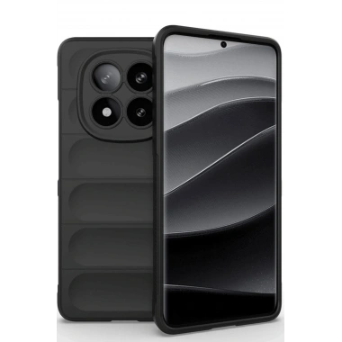 Mey İthalat®   Redmi Note 14 Pro 5G Kılıf Optimum Silikon - Siyah