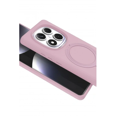 Mey İthalat®   Redmi Note 14 Pro 5G Regal Magsafe Standlı Kapak - Açık Pembe