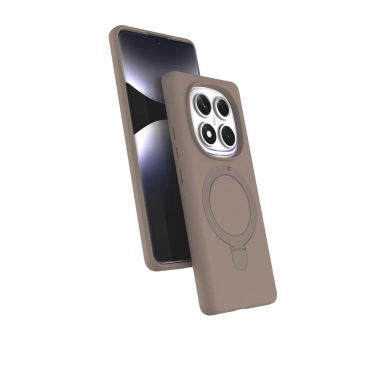 Mey İthalat®   Redmi Note 14 Pro 5G Regal Magsafe Standlı Kapak - Çöl Titanyum