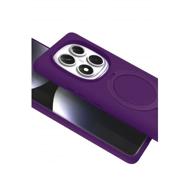 Mey İthalat®   Redmi Note 14 Pro 5G Regal Magsafe Standlı Kapak - Derin Mor