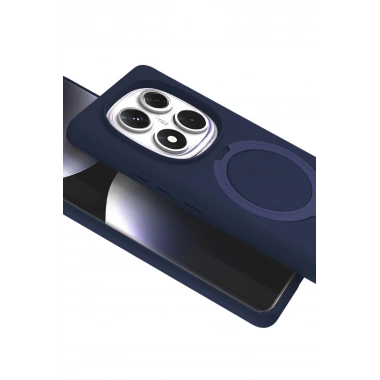 Mey İthalat®   Redmi Note 14 Pro 5G Regal Magsafe Standlı Kapak - Lacivert