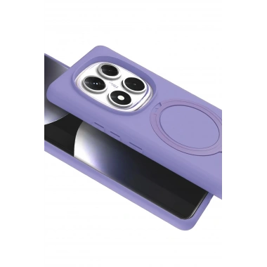 Mey İthalat®   Redmi Note 14 Pro 5G Regal Magsafe Standlı Kapak - Lila