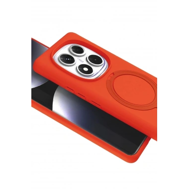 Mey İthalat®   Redmi Note 14 Pro 5G Regal Magsafe Standlı Kapak - Turuncu