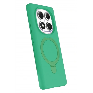 Mey İthalat®   Redmi Note 14 Pro 5G Regal Magsafe Standlı Kapak - Yeşil
