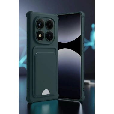 Mey İthalat®   Redmi Note 14 Pro Plus Kelvin Kartvizitli Silikon - Derin Mor