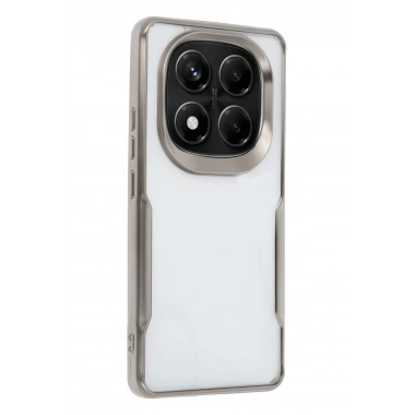 Mey İthalat®   Redmi Note 14 Pro Plus Kılıf Boyi Silikon Kapak - Titan Gri